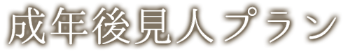 成年後見人プラン